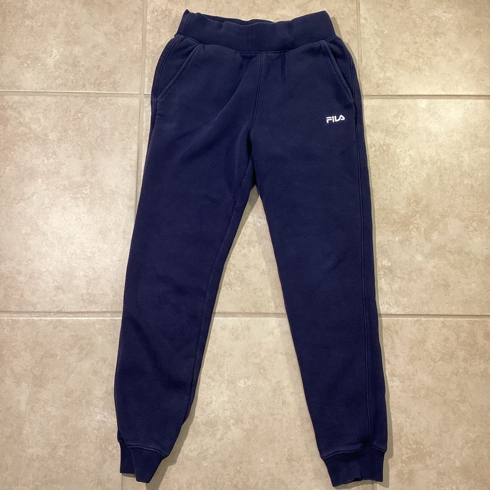 Fila Navy Sweatpants Joggers Women Size XS